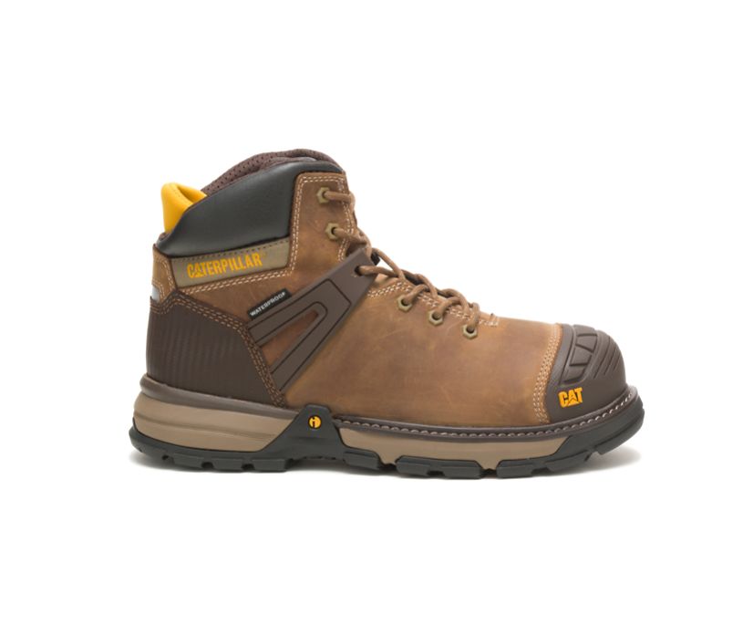 Caterpillar Excavator Superlite Waterproof Soft Toe - Mørke Beige Vernestøvler Herre - Norge ( LSTCZ